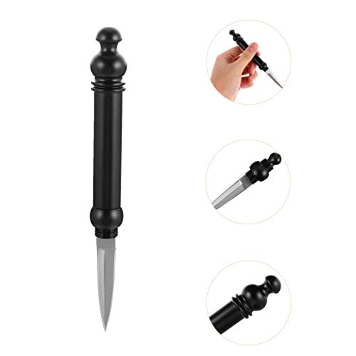 Bestonzon 3Pcs Kungfu Puer Accessories Breaking Teaware Cone Knives Yunnan Bartender Portable Punch For Pick Black Cake Brick Ice Needle Tool Professional Stainless Knife Pu Random Bars #TOP5