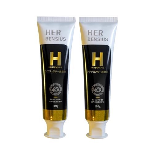 Japan HerBensius - Pasta de dientes de trufa negra de 110 g x 2, pasta de dientes con espuma rica.