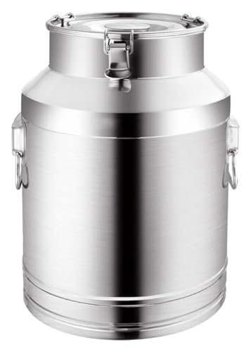 Bidon de lait en acier inoxydable durable et baril de stockage scellé pour la ferme