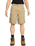 FULL BLUE Carpenter Twill Shorts, Regular Fit, Khaki, Size 38