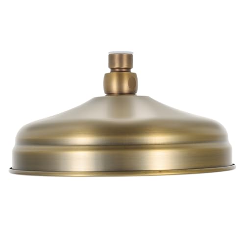 POPETPOP Cabezal De Ducha Retro Para Baño Rociador De Lluvia Fijo De Cobre Dorado 8 Pulgadas Rociador Tipo Cascada Fácil De Instalar Y Limpiar