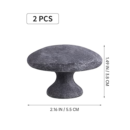 Healifty 2 Stücke Heiße Steine Gua Sha Massage Werkzeug Basaltsteine Lava Massagesteine Wesentliche Massage Steine für Spa Heilung Entspannung Schmerzlinderung - Image 3