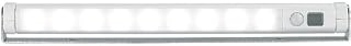 Lunartec LED Leiste Batterie: Schwenkbare Lichtleiste, Bewegungsmelder, 9 SMD-LEDs tageslichtweiß (LED Leiste mit Bewegung...