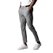 Asamqu Men's Casual Slim Fit Pants Stretch Fashion Chinos Cotton Pant Skinny Leg Tapered Slacks Pants Grey