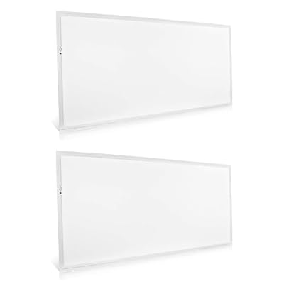 LED ENERGY PLUS 2X4 LED Flat Panel Light with Emergency Battery Backup, 50W 3000K/4000K/5000K, 0-10V Dimmable, 6500 Lumens, LED Drop Ceiling Lights, 100-277V, DLC UL Listed(2Pack)