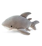 DolliBu Plush Shark Stuffed Animal - Soft Huggable Marine Gray Shark, Adorable Playtime Shark Plush Toy, Cute Sea Life Cuddle Gifts for Kids & Adults - 6 Inch