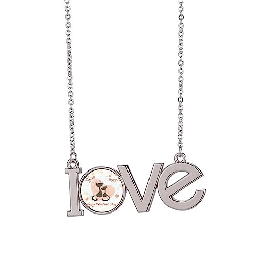 Collier pendentif chat noir le cadeau de Saint-Valentin parfait en taille M