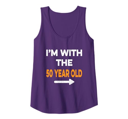 I'm With The 50 Year Old Easy Matching Halloween Costume Tank Top