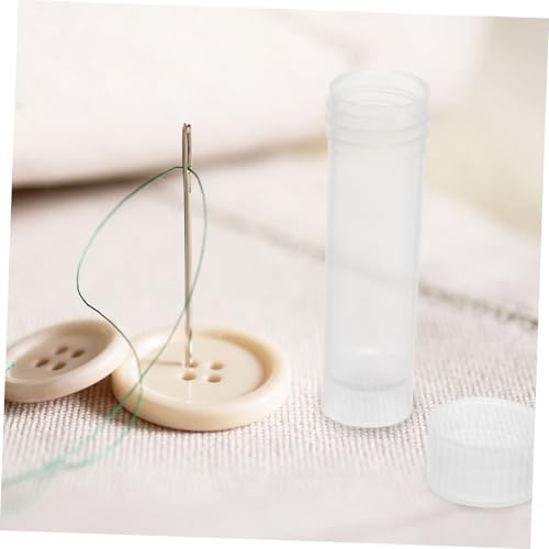 Image of Operitacx 10pcs Sewing Case, 2.3 inch Length Plastic Sewing with Lids, Portable Storage for Craft Knitting