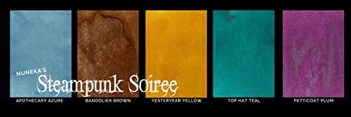 Lindy's Gang Magical Set, 5 jars powdered shimmer set, STEAMPUNK SOIREE