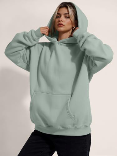 Image of Trendy Queen Women Oversized Hoodies Fall Outfits | Gentle Skin Feel, Aesthetic Drop Shoulder, Large Kangaroo Pocket, Seamless Daily Outfit Match