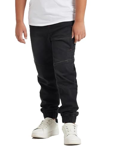 Image of Amazon Brand - Symbol Boys Boys Slim Fit Stretchable Jogger Jeans (Elasticated Waist Band)