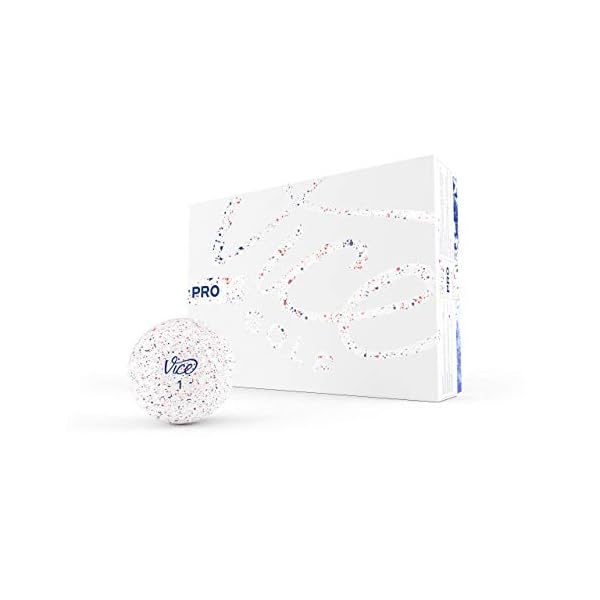 Vice Golf Pro Drip Red & Blue 2020 | Eigenschaften: DRIP Muster, Beeindruckende Farben, Premium Qualität | Profil: Für anspruchsvolle Golfer