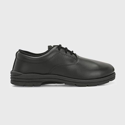 Image of Centrino Unisex-Child School Shoes | Soft Cushioned Memory Foam Heel Pad Support | Anti Bacterial Insole | Kid's | Boy's | Girl's | Children |Uniform Shoes | Lightweight | Lace Up |Easy Wear & Care| Formal Shoes | Non-Marking Sole | Padded Textured Heel Grip Lining | Breathable | All Day Comfort (8122)