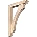 Ekena Millwork BKT0604X28X40IMP06SDF Imperial Slat Smooth Bracket w/Offset Brace, Douglas Fir