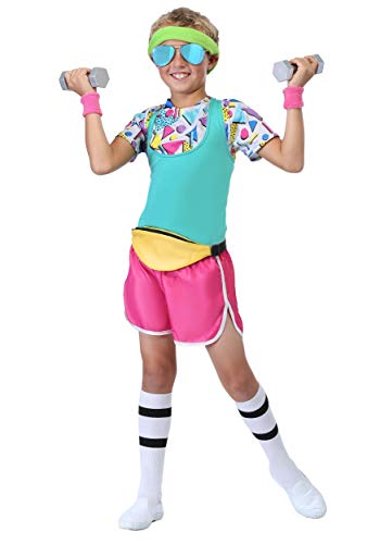 Disfraz Retro Workout 80s Niño Talla Large miniatura 2