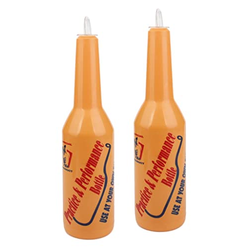 (Pacote com 2) Garrafa de Prática e Desempenho Bartender Flair, 7,62 cm x 29,21 cm - Laranja