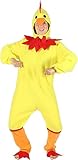 Foxxeo Disfraz de gallina amarilla para mujer, tallas S a XXL, disfraz de pollo, gallina, pájaro, gallina, hombre, amarillo, talla XXXL