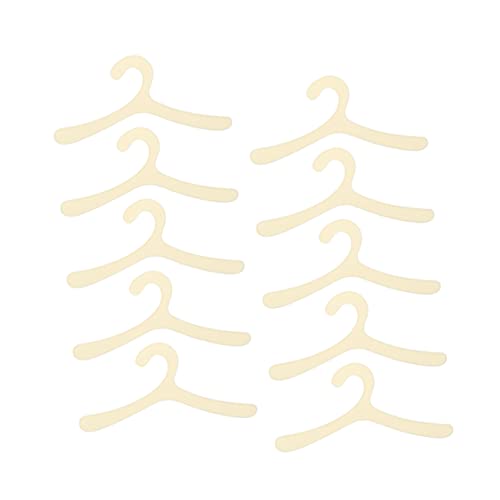 Levemolo 10Pcs Compact Pet Clothes Hangers for Dog Apparel Lightweight and Durable Coat Trouser Hangers for Travel and Home Use