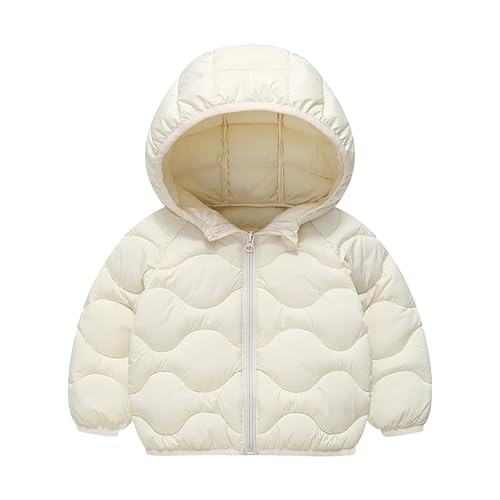 Kids Winter Quilted Puffer Jacket Toddler Hooded Down Coat Girls Boys Bubble Padded Outerwear with Pockets