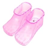 LIFKOME Fußbadschuhe mit Rutschfester Sohle und Massagefunktion Fußsoaker für Bessere Durchblutung Langlebiges Material Geeignet für Entspannung und Fußpflege Rot