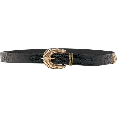 Ceinture Wrangler Western Sun Belt pour femme en cuir véritable