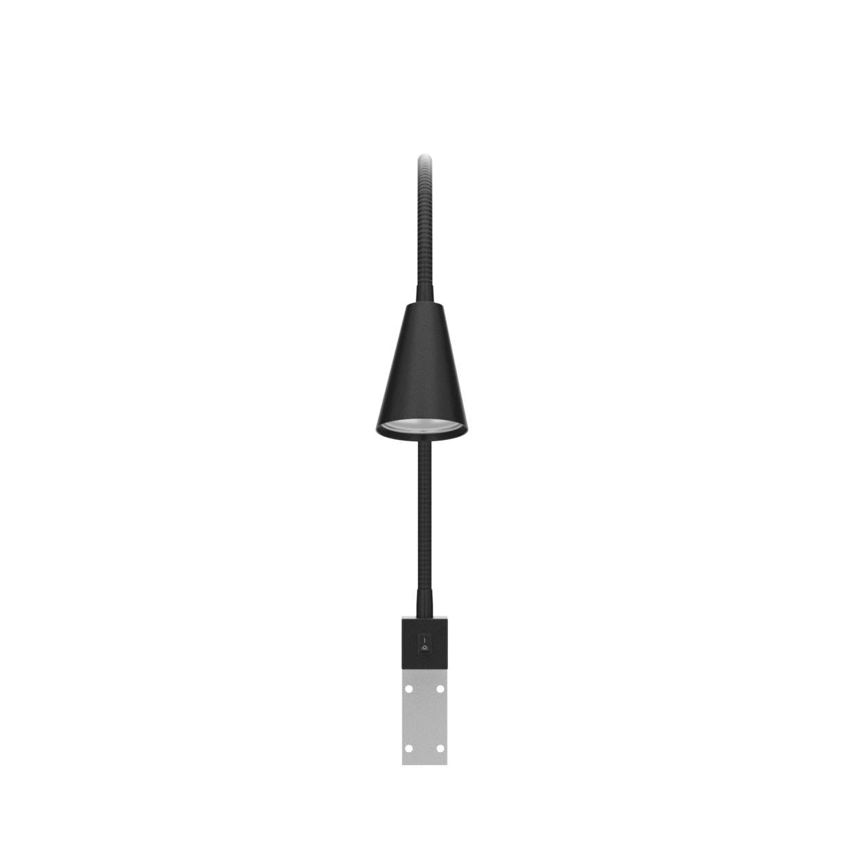 BRILONER - Lampe de Chevet LED, Lampe de Chevet avec Bras Flexible, Interrupteur Marche/Arrêt Inclus, 4 Watt. 400 Flux de lumières, 3.000 Kelvin, Noir