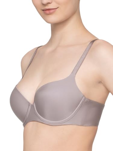 Image of Triumph T-Shirt Bra For Women Wired Padded Body Make-Up Series Seamless Everyday Lingerie Lycra Xtra Fine Breathable Fabric Second-Skin Smooth 3 /4 Cup Support Invisible Underwire Pack Of 1