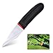 Coltello da Innesto, XiXiRan Coltello da Innesto in Acciaio Inossidabile, Coltello Innesto Nero, Coltello da Potatura, Professionale Ergonomico Coltello da Innesto, per Giardinaggio, Picnic