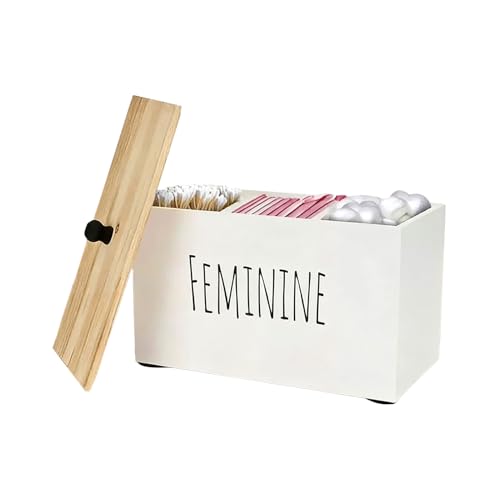 Yianyal Organizador porta compresas para baño | Organizador de vanidad de baño – Caja organizada para Salvaslip Mujer | Ideal para niñas Adolescentes Casa Decoraciones navideñas