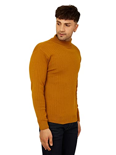 Image of Kvetoo Men High Neck Full Sleeve Winter Woolen Sweater