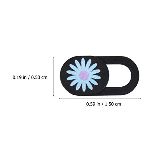 PIXNOR 3Pcs Tampa da Webcam Do Computador Crisântemo Girassol Padrão Câmera Slide Blocker Privacidad