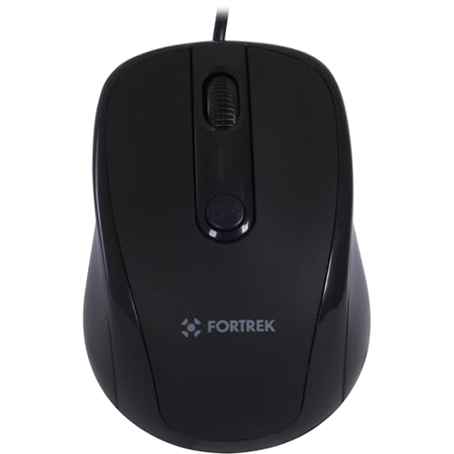 Fortrek OM-103BK Mouse USB 1600dpi, Preto