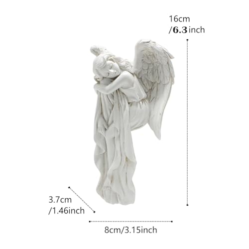 Estatua de Ángel Durmiente de Resina 16 cm miniatura 2