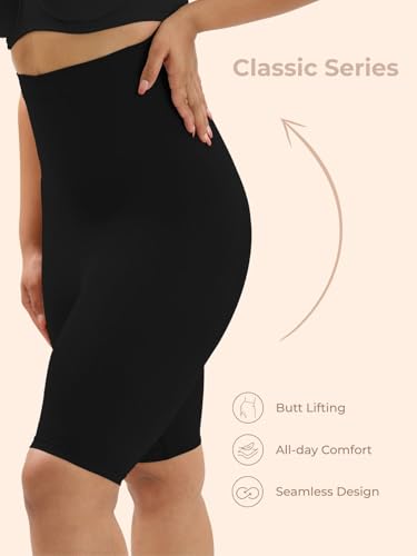 Image of UNDERNEAT Classic Series High-Waist Tummy Control Shapewear Shorts | Seamless and Invisible Body Shaper | Tummy Tucker and Thigh Shaping Shorts | Provides Medium Compression