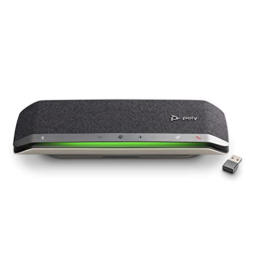 Poly - Altoparlante Per Conferenze Bluetooth Sync 40+ (Plantronics), Per Lavorare In Modo Flessibile - Compatibile Con Pc/Mac Tramite Dongle Bt600 E S