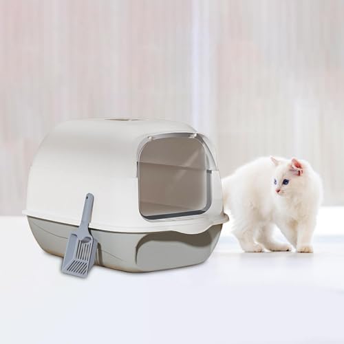 Arenero Cerrado para Gato con Puerta Abatible 50x35x35 cm miniatura 2