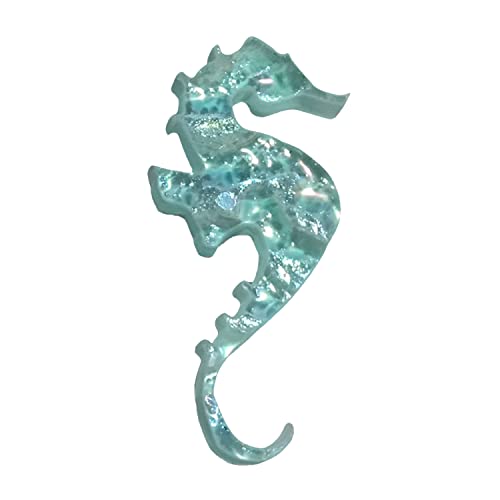 Marcador de escalón para piscina de vidrio con diseño caballito de mar, 2 piezas miniatura 3