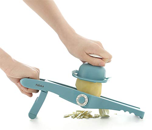 2 In 1 GemüSeschneider,Obstschneider Und GemüSehobel,Handschutz, KäSereibe FüR Tomaten, Zwiebeln, KäSe, Gurken Usw