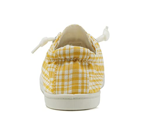 Image of Soda Flat Women Shoes Linen Canvas Slip On Sneakers Lace Up Style Loafers Zig-S