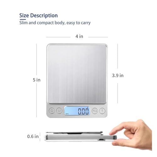 Báscula digital de cocina 3000g / 0.1g miniatura 4