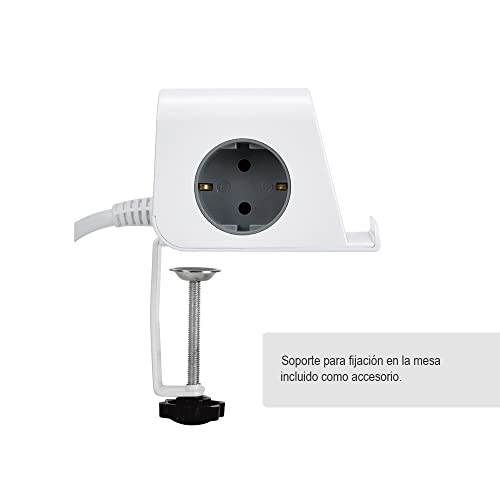 Regleta Simon Combiflat ideal para organizar los cables del escritorio 5