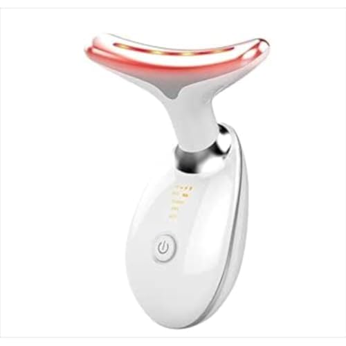 LuxCove 7-in-1 LED Facial Sculptor for Anti-Aging Wrinkles Face Lift Toning Device (White)