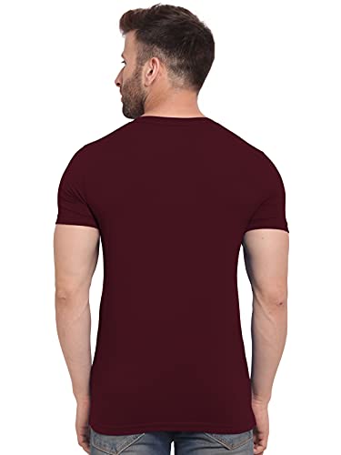 BULLMER Mens Regular Fit Printed Round Neck Cotton Tshirt Pack of 3