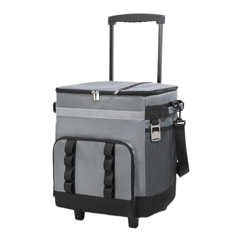 isotérmica enrollable – Cofre de hielo aislado a prueba de fugas, portador de calor de 35 litros en n, de almacenamiento plegable de viaje | Enfriador de bebidas para picnic en la playa