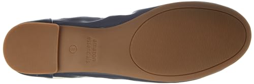 Amazon Essentials Damen Ballerinas Belice Zum Hineinschlüpfen, Marineblau Kunstleder, 41 EU