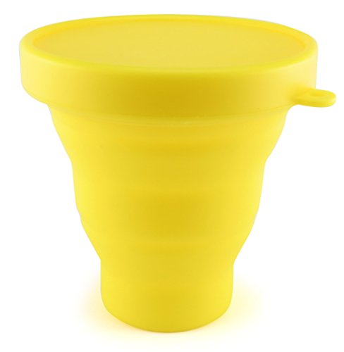 Dandelion Cup Menstrual Cup Sanitizing Container for Soaking and Cleaning Menstrual Cup - Yellow