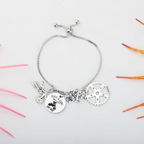 MAOFAED Dirt Bike Gift Motocross Gift Just AGirl Who Loves Dirt Bike Bracelet Gift For Her Dirt Bike Lover Gift4