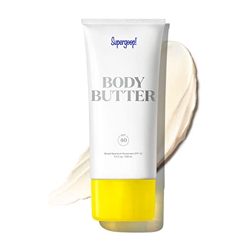 The 12 Best Sunscreen for Tattoos 9 Supergoop! Body Butter with Sea Buckthorn SPF 40, 5.7 fl oz - Reef-Friendly, Hydrating Body Cream...