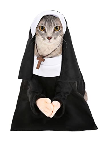Disfraz de monja para perros y gatos Fun Costumes XL miniatura 2